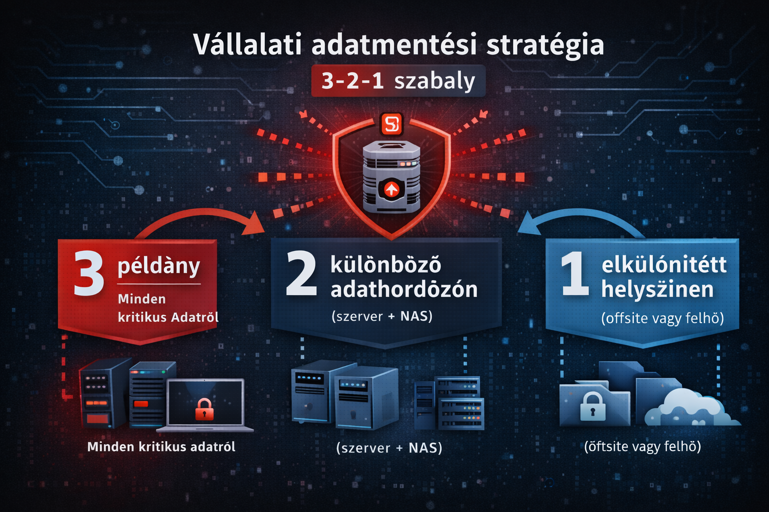 Vállalati adatmentési stratégia – 3-2-1 szabály